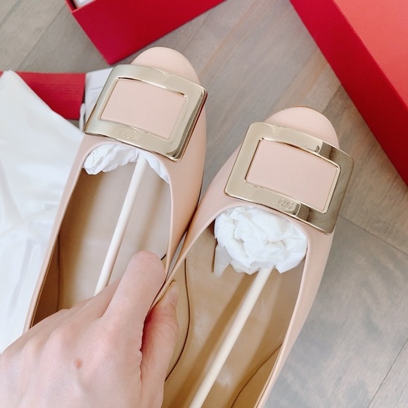 Roger vivier 10mm belle vivier leather ballerinas - Picture 6 of 13